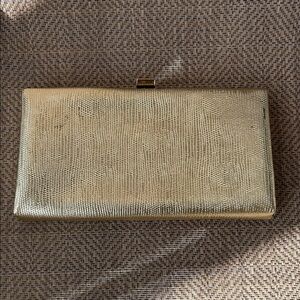 SHIRL MILLER Vintage Elegant Gold Clutch bag.